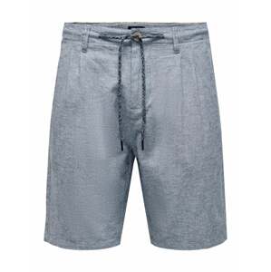 Only & Sons Kalhoty se sklady v pase 'LEO' námořnická modř / přírodní bílá