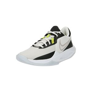 NIKE Sportovní boty 'Precision 6' béžová / svítivě žlutá / černá / bílá