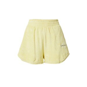 Calvin Klein Jeans Kalhoty citronově žlutá / černá / bílá