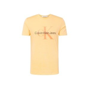 Calvin Klein Jeans Tričko oranžová / jasně oranžová / černá