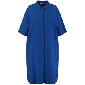 SAMOON Košilové šaty modrá