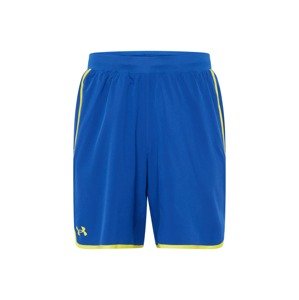 UNDER ARMOUR Sportovní kalhoty 'HIIT' modrá / žlutá