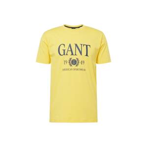 GANT Tričko marine modrá / žlutá