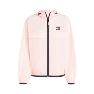 Tommy Jeans Přechodná bunda světle růžová / červená / černá / bílá