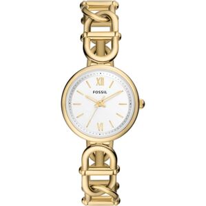 FOSSIL Analogové hodinky 'CARLIE'  zlatá / bílá