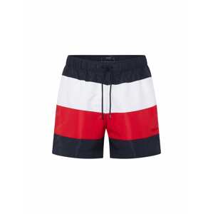 Tommy Hilfiger Underwear Plavecké šortky námořnická modř / červená / offwhite