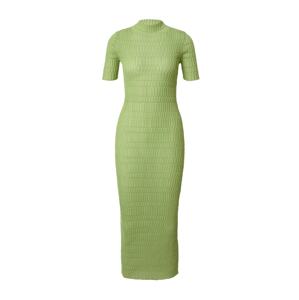 WEEKDAY Úpletové šaty 'Claire' světle zelená