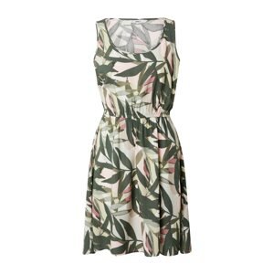 ONLY Letní šaty 'SARA' khaki / olivová / pudrová / přírodní bílá