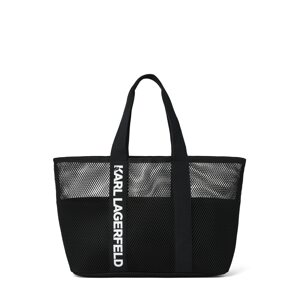 Karl Lagerfeld Plážová taška  černá / bílá