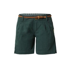 Ragwear Kalhoty se sklady v pase 'TETTO' koňaková / tmavě zelená