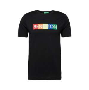 UNITED COLORS OF BENETTON Tričko světle žlutá / trávově zelená / černá / bílá