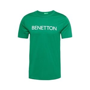 UNITED COLORS OF BENETTON Tričko trávově zelená / bílá
