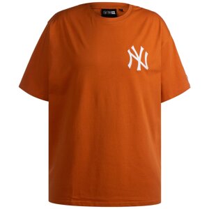 NEW ERA Tričko 'MLB New York Yankees' tmavě oranžová / bílá