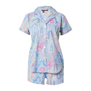 Lauren Ralph Lauren Pyžamo modrá / světlemodrá / pink