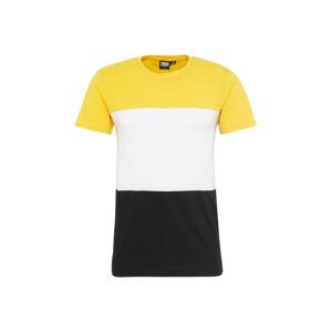 Urban Classics Tričko  žlutá / černá / bílá