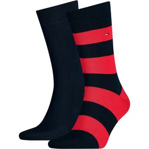 Tommy Hilfiger Underwear Ponožky  noční modrá / červená