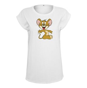 Merchcode Tričko 'Tom & Jerry Mouse'  bílá