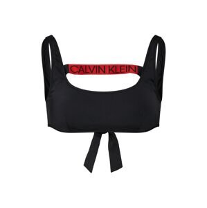 Calvin Klein Swimwear Horní díl plavek 'TIE BACK BRALETTE RP'  červená / černá