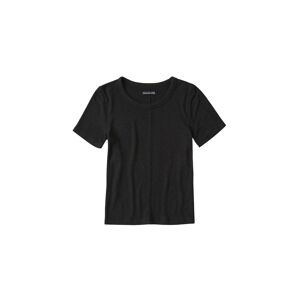 Abercrombie & Fitch T-Shirt 'S119-SS SLIM RIB TEE NEUTRALS'  černá