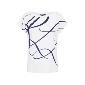 Lauren Ralph Lauren Tričko 'GRIETA'  bílá / noční modrá