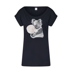 Iriedaily Tričko 'Koala Bubble Tee' černá / bílá