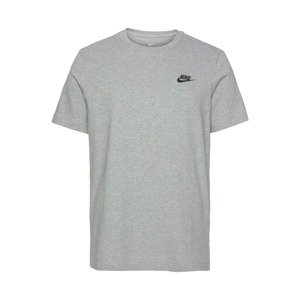 Nike Sportswear Funkční tričko  černá / šedý melír