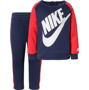 Nike Sportswear Joggingová souprava 'Futura Crew'  světle červená / bílá / tmavě modrá