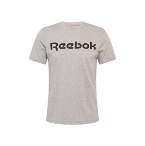 Reebok Sport Funkční tričko šedý melír / černá