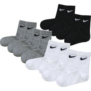 Nike Sportswear Ponožky  šedá / černá / bílá