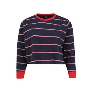 Urban Classics Curvy Shirt  červená / námořnická modř