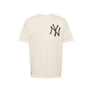 NEW ERA Tričko 'MLB New York Yankees'  krémová / černá