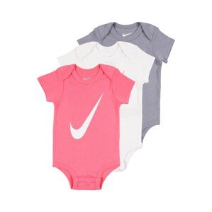 Nike Sportswear Dupačky/body  pink / šedá / bílá