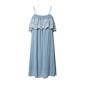 VILA Letní šaty  modrá / bílá