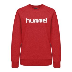 Hummel Sportovní mikina červený melír / bílá