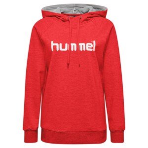 Hummel Sportovní mikina  šedý melír / červená / bílá