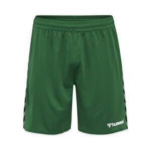 Hummel Sportovní kalhoty čedičová šedá / trávově zelená / černá