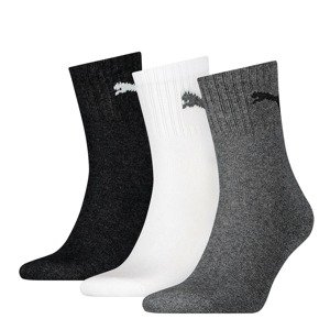 PUMA Ponožky  tmavě šedá / černá / bílá