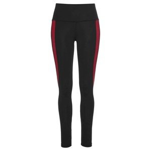 LASCANA ACTIVE Sportovní kalhoty  černá / červená