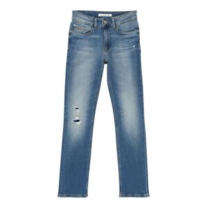 Calvin Klein Jeans Džíny 'SLIM MNGRM LIGHT DESTR STR'  modrá džínovina