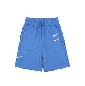 Nike Sportswear Kalhoty 'SWOOSH'  bílá / světlemodrá