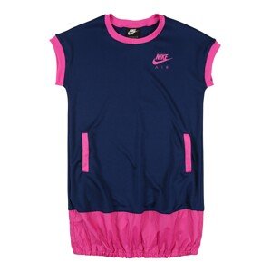 Nike Sportswear Šaty  fuchsiová / modrá