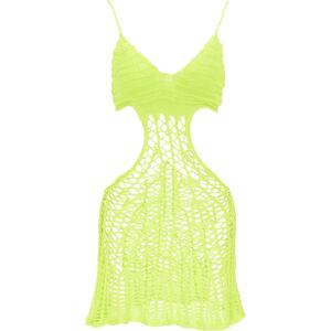 MYMO Plážové šaty  svítivě zelená / svítivě žlutá
