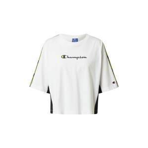 Champion Authentic Athletic Apparel T-Shirt'  bílá / černá / světle zelená