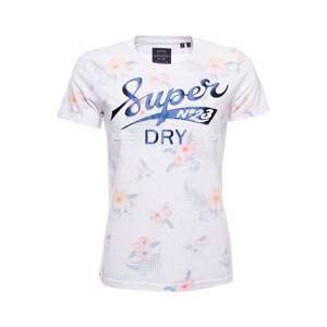 Superdry Tričko 'Super 23' námořnická modř / pastelově zelená / meruňková / pastelově růžová / bílá