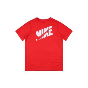 NIKE Funkční tričko  červená / bílá