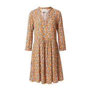 Rich & Royal Letní šaty  tmavě oranžová / béžová / přírodní bílá / světlemodrá