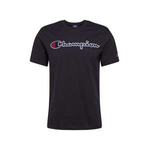 Champion Authentic Athletic Apparel Tričko  černá / bílá / červená / tmavě modrá