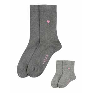 FALKE Ponožky 'Mini-Me'  šedý melír / pink