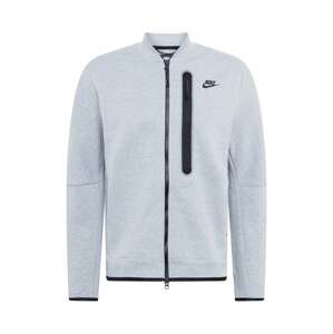 Nike Sportswear Mikina s kapucí  černá / šedý melír