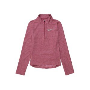 NIKE Sport-Sweatshirt  stříbrná / růžová